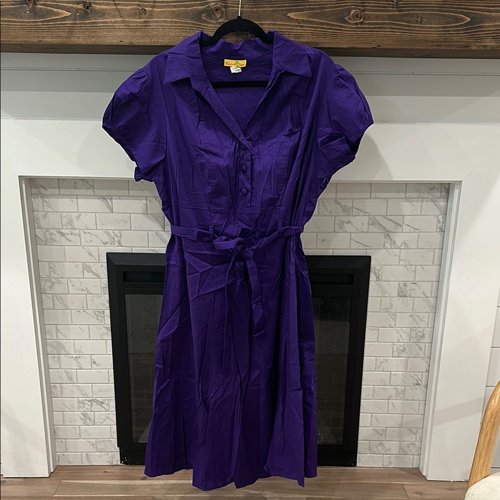 Tropical wear Purple Women's belted Dress 2 for $20
